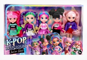 KPOP DIVA SQUAD Junior Idols – set 5 lutkica sa dodacima