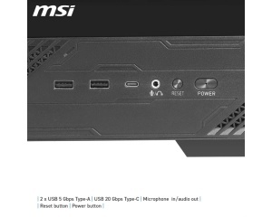 Kućište MAG Pano 130R PZ crno MSI Mid Tower ATX kaljeno staklo ARGB - Img 5