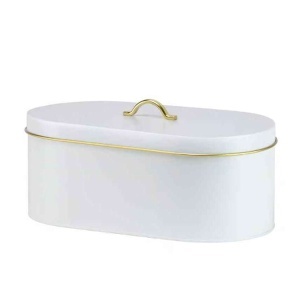 Kutija za hleb 34x18x15 cm metal bela Dajar DJ45267