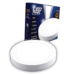 Led panel LUMNPO-18W-3000K nadgradni okrugli Lumax 2213