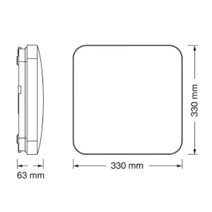 LED plafonjera sa senzorom 24W 4000K IP20 Osram 4099854648809E - Img 2
