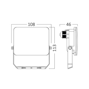 Led reflektor CCT 10W Braytron BT60-51080 - Img 2