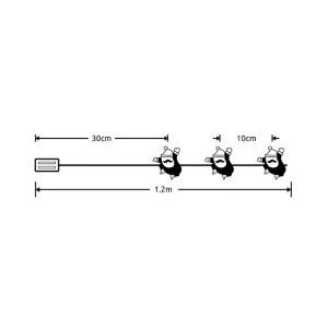LED svetleći niz deda mraz 0.9m Modee ML-C3021 - Img 2