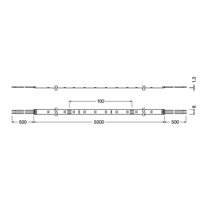 LED traka hladno bela 60 LED / 1 m Ledvance 4058075296367 - Img 2