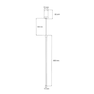 LED visilica 8W 3000K 60cm E202344 - Img 2