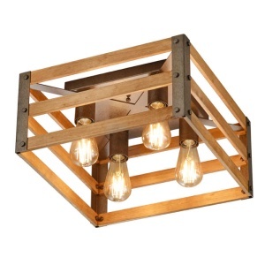Luster Khan 4Xe27 Nikl Antique 605500467 Trio Lighting 160220903