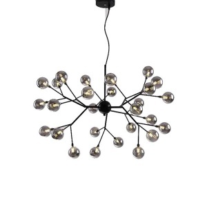 Luster Luna 118 27xG4 crni tamno staklo 05.0079