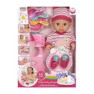 Lutka beba 30cm set za hranjenje sa 10 zvukova Tutu Love 355377