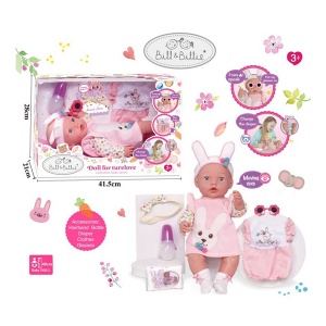 Lutka beba Billie 40cm pije piški 036745