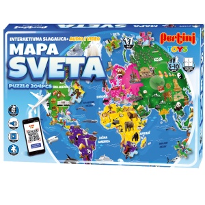 Mapa sveta sa audio sadržajem Pertini 20183