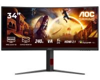 Monitor 34 inča CU34G4Z WQHD 3440x1440 Fast VA 240 Hz zakrivljeni gaming monitor AOC MON03403