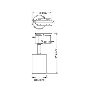 Monofazni šinski reflektor 6W beli Elemental Osram 4099854598678E - Img 2