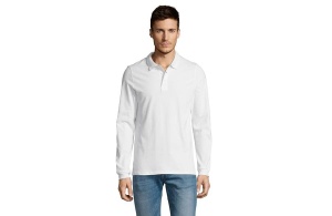 Muška polo majica sa dugim rukavima bela Winter Ii M 311.353.00.M
