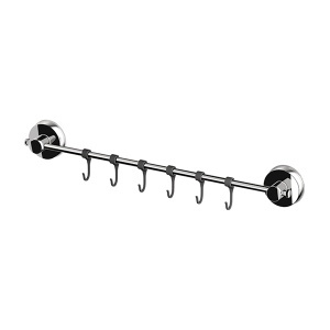 Nosač peškira sa kukicama vakuumski Inox PVC Ridder 12120100