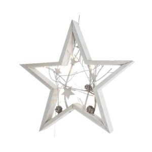 Novogodišnja zvezda sa Led lampicama 7x40x40cm 48115400