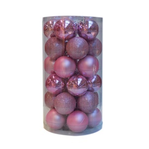 Novogodišnji ukrasi PVC kugle 6cm 30kom 19014 - Img 3