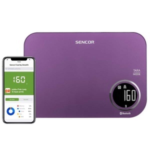 Pametna bluetooth kuhinjska vaga SKS 7073VT ljubičasta Sencor APA01930
