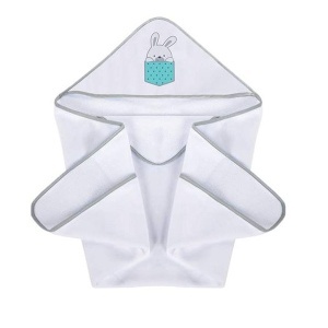 Peškir za bebe Little Bunnies Blue Klups H340T