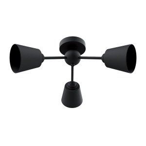 Plafonjera Judy 3xE27 Crna Elmark 955JUDY3/BL