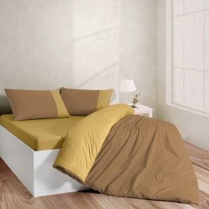 Posteljina CB Simple Set Bicolor Double braon/senf 025573 - Img 3