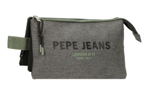 Prazna pernica sa 3 pregrade Edemon siva Pepe Jeans 69.143.22