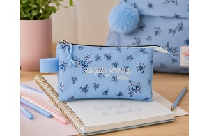 Prazna pernica sa 3 pregrade Olivia sky blue Pepe Jeans 60.843.42 - Img 8