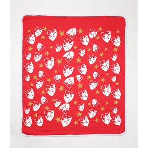 Prekrivač za bebe Crvena Zvezda 80x90cm pamuk crvena bela