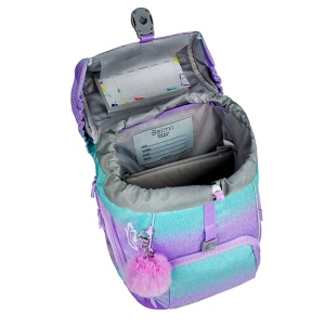 Ranac za školu Belmil Comfy Plus 405-73/P Serenity 27x19x36cm tirkiz ljubičasta leptir - Img 5