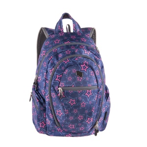 Ranac za školu za devojčice Pulse Dobby Pink Stars 42x28x24cm