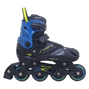Roleri PW126B-C crno plavi L 40-43 PU točkići Action 3090053