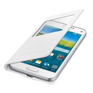 SAMSUNG Maska sa preklopom i prozorom, S5 mini bela EF-CG800-BWE