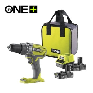 Set akumulatorske udarne bušilice sa dve baterije i punjačem Ryobi R18PD3-220S