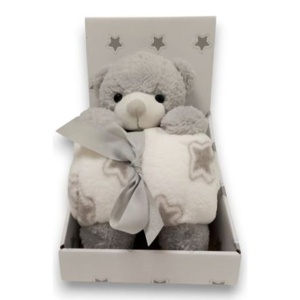 Set igračka i ćebence Bear Grey BBO 20TB0159-2