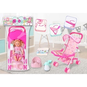 Set lutka i kolica, 5-delni set 54-105000