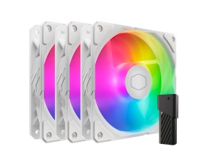 Set ventilatora Cooler Master SickleFlow Edge 120 ARGB beli 3 komada sa kontrolerom