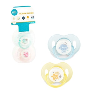Silikonska anatomska varalica 2/1 6-18m Elfi Sweet Baby RK73.2 - Img 1