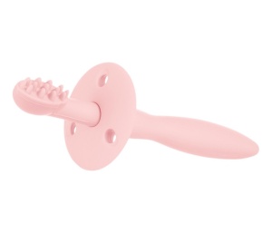 Silikonska Četkica Sa Glodalicom Za Negu Desni i Zubića roze Canpol Babies 51/500_pin