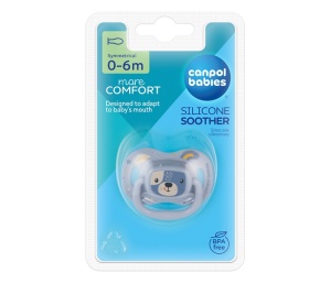 Silikonska Varalica 0-6m plava Canpol Babies Cute Animals 34/924_blu - Img 3