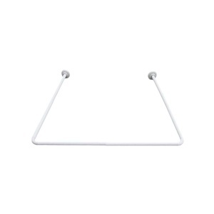 Šipka za zavesu 90x90x90cm bela AWD 02101054