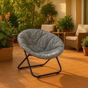 Sklopiva gnezdo stolica 80x80x76cm siva Lemon LP-718000S