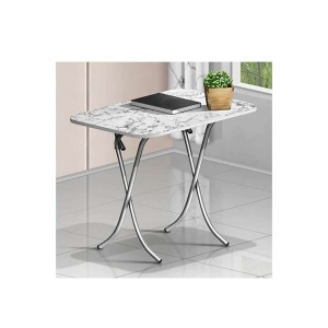 Sklopivi sto 70x100cm beli mermer Alesta AL10030BM - Img 4