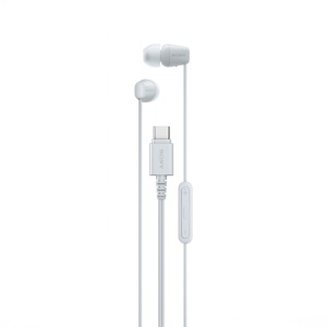 Slušalice bubice sa mikrofonom tip-C bele Sony IER-EX15CW