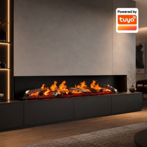 Smart ugradni dekorativni kamin bez grejanja, sa efektom plamena na vodenu paru Prosto 1000mm
