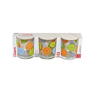 STAKLENA ČAŠA 220CL 3/1 CERVE M65500
