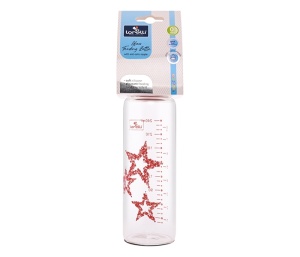 Staklena Flašica 240ml Anti-kolik 0m+ Roze Zvezde Lorelli 10200880003 - Img 2