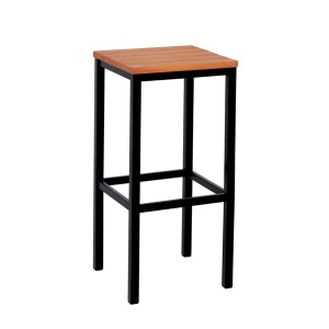 Stolica bar Mediteraneo crna tik boja 222012