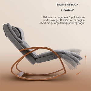 Stolica za masažu sa funkcijom grejanja siva Naipo MGC-2300P - Img 4