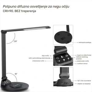 Stona lampa sa bežičnim punjačem EW-0CX - Img 2