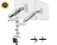 Stoni nosač za dva monitora North Bayou H180 beli 17-27 inča