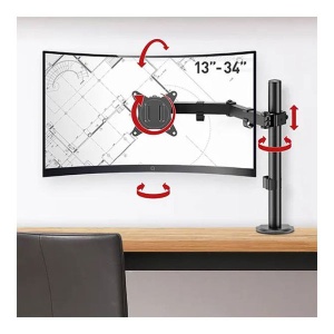 Stoni nosač za monitor M121T 13-34in Barkan MON02682 - Img 3